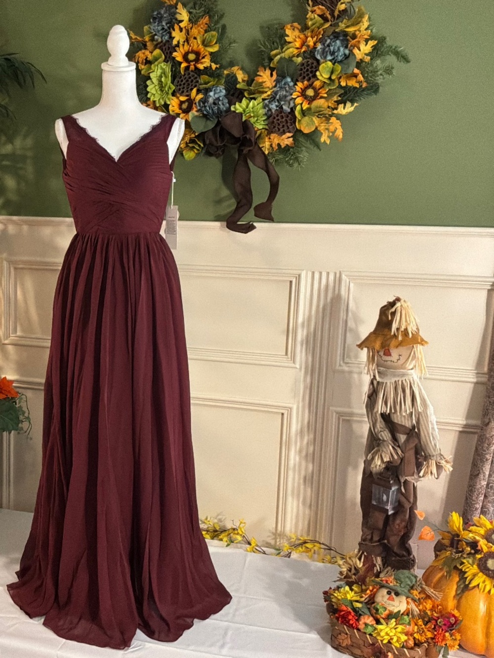 Bridesmaid chiffon dress